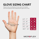 Ansell Microflex Onyx N64 Nitrile Gloves - Disposable, Non-Latex, Textured, Black, Size Large (pack of 100)