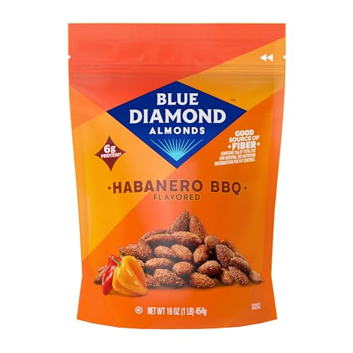 Blue Diamond Almonds, Bold Habanero BBQ, 16 Ounce