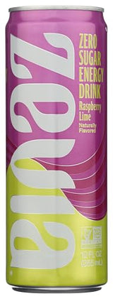 Zevia Raspberry Lime, Energy Drink, 12 Fl Oz Can
