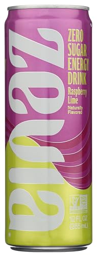Zevia Raspberry Lime, Energy Drink, 12 Fl Oz Can