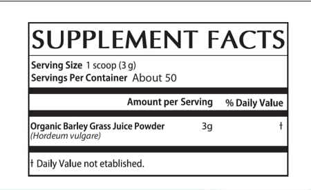 Organic Barley Grass Juice Powder- Utah Grown Raw Barley Grass Juice Extract & Green Juice Powder for Detox- Complements Wheatgrass Juice- Made