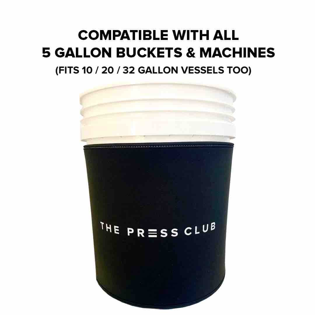 5 Gallon Bucket Universal Neoprene Insulator Wrap | Heavy Duty & Extra Thick To Keep Your Contents Colder or Warmer Longer | Fits All Standard 5