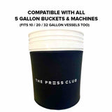 5 Gallon Bucket Universal Neoprene Insulator Wrap | Heavy Duty & Extra Thick To Keep Your Contents Colder or Warmer Longer | Fits All Standard 5
