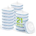 Toilet Bowl Cleaner Wand Refills Compatible with CLOROX, 21 Count Disposable Toilet Brush Refills, Replacement Heads for Toilet Cleaning System
