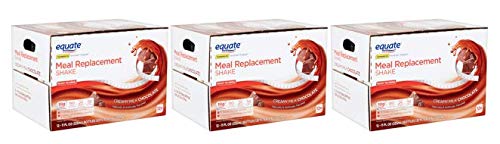 Equate Meal Replacement Shake, Creamy Milk Chocolate, 11 fl oz, 12 Count (Pack of 3)