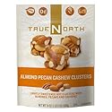 True North 100% Natural Clusters, Almond, Pecan, Cashews, Family Size 3 Pack QwX( 24 Ounce Each)