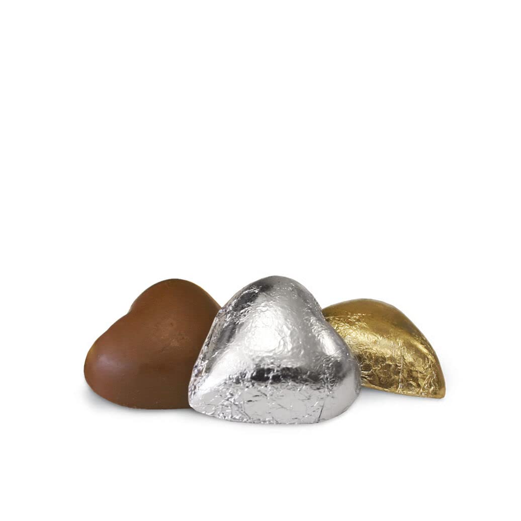 See's Candies 3.4 oz Celebration Chocolate Foil Wrapped Hearts