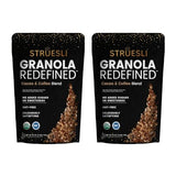 Struesli Cacao & Coffee Organic Granola, Grain & Gluten Free, Healthy Snacks with Cacao, Coffee, Tiger Nuts, Pecans, Walnuts, Hemp Hearts & Coconut