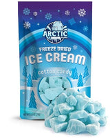 Arctic Farms Freeze Dried Ice Cream Bits Bagged and Boxed - Does Not Melt (Blue Cotton Candy)