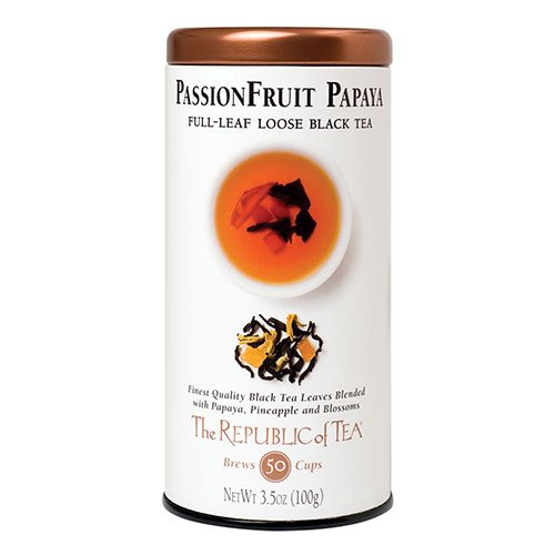 The Republic of Tea Black Full-Leaf Loose Tea (Passionfruit Papaya Black, 3.5 oz)