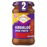 Patak's Vindaloo Spice Paste, Hot Indian Curry with 11 Expertly Blended Spices, Gluten-Free & Vegan, Flavorful Base for Chicken, Seafood, Vegetables