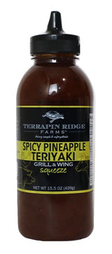 Terrapin Ridge Farms Spicy Pineapple Teriyaki Grill and Wing Sauce - One 15.5 Ounce Squeeze Bottle