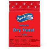 Instant Dry Yeast - 1.1 lb (500g) - Fast-Acting Yeast for Baking, Bread, Pizza Dough, and More, Kosher,
