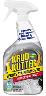 Krud Kutter Sports Stain Remover Laundry Pre Treat Spray, 22 oz, Removes Grass, Dirt and Sweat Stains from Athletic Clothing, Prewash Treatment