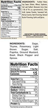 Gourmet Warehouse Savory Rum Butter Injectable Marinade andBird Rub Spice, 16 ozs - No MSG, No HFCS