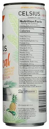 CELSIUS Sparkling Tropical Vibe, Functional Essential Energy Drink, 12 Fl Oz