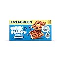 Evergreen Thick & Fluffy Waffles, Blueberry - Whole Grains, No Preservatives, Nut-Free, Individually Wrapped, Air Fryer Ready, Frozen Breakfast, 9 oz