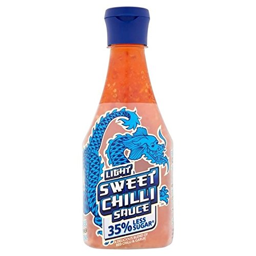 Blue Dragon Reduced Sugar Sweet Chilli Dipping Sauce Squeezy 350 per pack - Pack of 6
