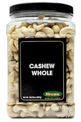 Raw Cashew - Premium Whole Nuts, Unsalted | Perfect for Snacks, Baking, and Dairy-Free Recipes | Keto-Friendly, High in Protein | 32 oz by Nirwana