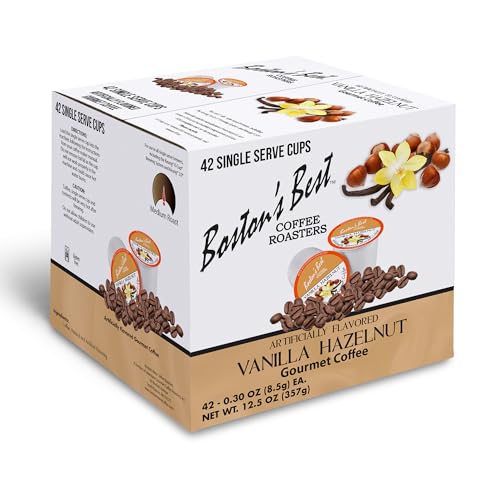 Boston’s Best - Vanilla Hazelnut Delicious Medium Roast Coffee, Flavored Gourmet Compatible with Keurig Coffee Maker, 1 Count (42 Single Serve Cups)