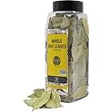 Soeos Bay Leaves, 2oz (57g), Whole Dried Bay Leaf, Non-GMO Verified, Laurel Herbs for Cooking, Soups, Stews, Sauces, Seasoning