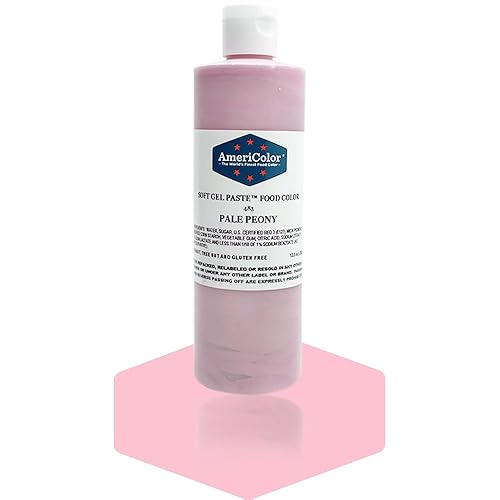 AmeriColor, Pale Peony, 13.5 Ounce Bottle, Soft Gel Paste Food Color