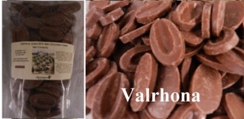 Valrhona 4658 Jivara 40% Milk Chocolate Baking Feves from OliveNation, Creamy Melting Discs - 1/2 lb