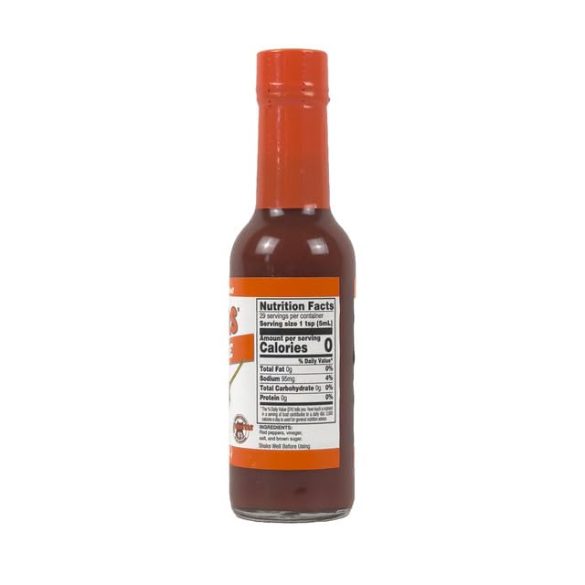 The Original Hooters Hot Sauce - Balanced Taste with Aged Red Peppers, Mild Spicy for Spreads, Crackers, Eggs or as Buffalo Wing Sauce, Easy Use Small