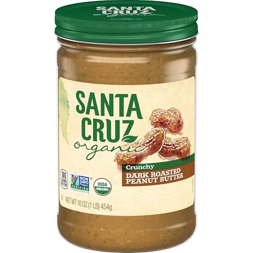 Santa Cruz Organic Organic Dark Roasted Crunchy Peanut Butter, 16 OZ