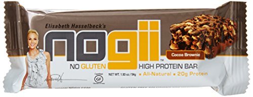 NoGii High Protein Nutritional Bar, Cocoa Brownie, 12 Count by NoGii