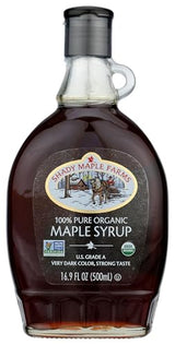 SHADY MAPLE FARMS Organic Very Dark Maple Syrup, 16.9 FZ