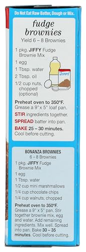 Fudge Brownie Mix - Delicious Brownie Mix, 8 oz,(Jiffy)