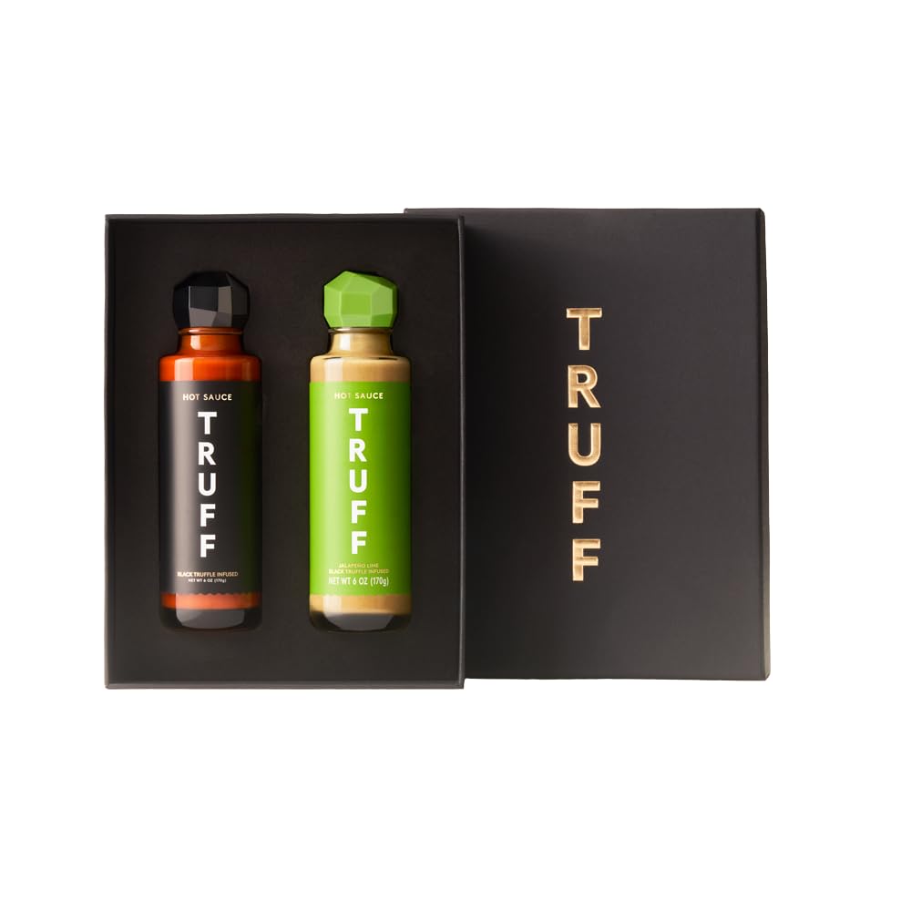 TRUFF Jalapeño Lime Hot Sauce Combo Pack - Gourmet Hot Sauce Set of the Original (6 oz) and the Jalapeño Lime (6 oz), Unique Flavor Experiences