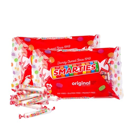 Smarties Candy Bulk Rolls Original Flavor - Gluten & Vegan Free - Classic Sweetness From Family Owned Company Since 1949, Peanut & Dairy Free