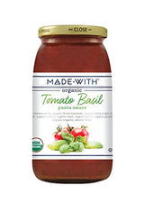 Made With Organic Pasta Sauce Tomato Basil, 25 Ounce