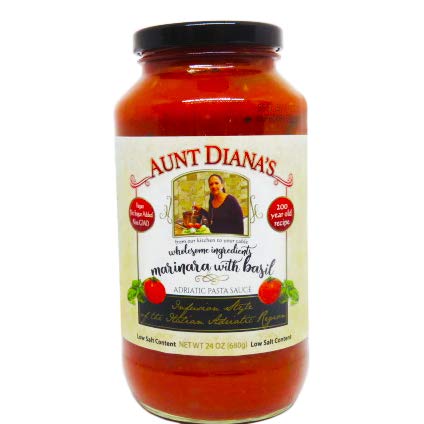 Aunt Dianas Pasta Sauce Wholesome Marinara with Basil