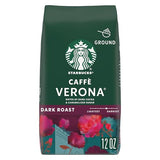 Starbucks Ground Coffee, Dark Roast Hot or Iced Coffee, Caffè Verona, 12 oz