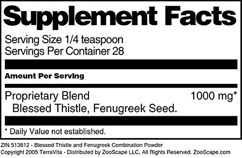 Blessed Thistle and Fenugreek Combination Powder (1 oz, ZIN: 513812) - 3 Pack