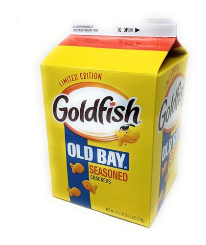 Pepperidge Farm Goldfish Crackers, Old Bay Seasoned, 27.3 Ounce Carton