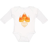 inktastic Candy Corn Cute Long Sleeve Creeper 18 Months 0020 White 46d33