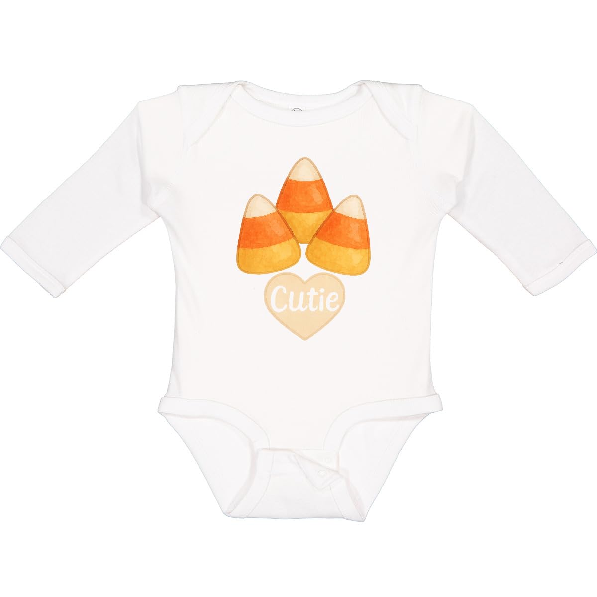 inktastic Candy Corn Cute Long Sleeve Creeper 18 Months 0020 White 46d33