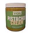 VOR Pistachio Cream, 100% dry-roasted pistachios with no added ingredients, 21 Oz.