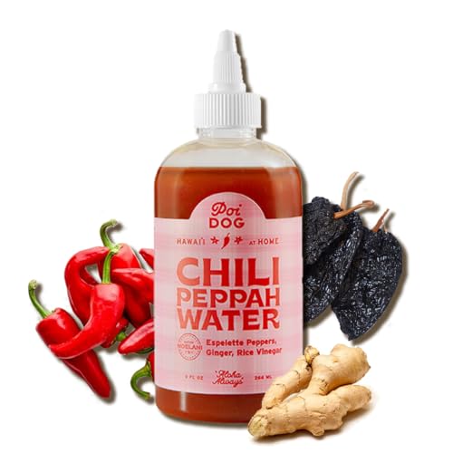 Poi Dog - Chili Peppah Water - Noelani Batch w/Espelette Peppers, Ginger, Rice Vinegar & Sea Salt - Mild Hawaiian Sauce - Vegan, Gluten Free, Low