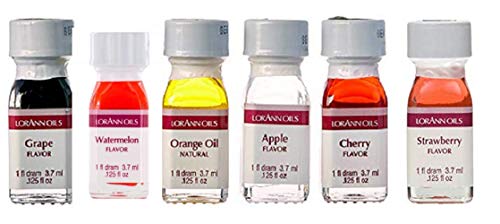 LorAnn Super-Strength Pack #2 6 Fruity Flavors in dram bottles (.0125 fl oz - 3.7ml)