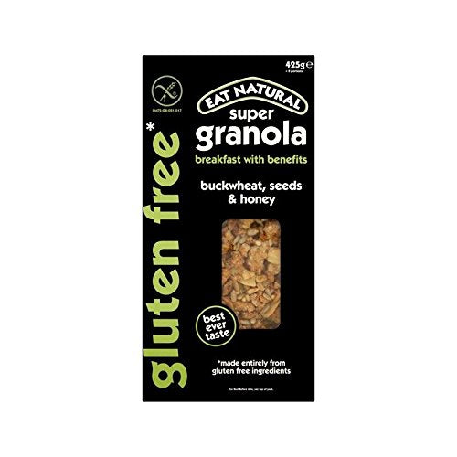 Eat Natural Gluten Free Buckwheat & Honey Super Granola 425g - Pack of 2