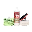 Hard Water Deposit Remover KIT - Scrub Deep Cleans Granite Countertops, Travertine Showers, Glass Shower Doors (1 Pint Stone Pro Stone & Glass -16 Fl