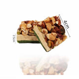 OMNIYA Delicacy - Nougat Nuts with Pistachio & Cream (8 Pieces) - Individually Wrapped Lebanese Nougat Bites with Mixed Nuts - Elegant Gift Favor