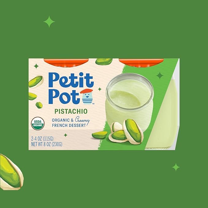 Petit Pot Organic Pistachio French Dessert, 8 OZ