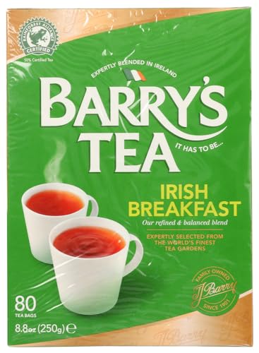 Barry's Tea Irish Breakfast Teabags (80) - Pack of 2