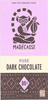 Madecasse, Bar Chocolate Madagascar 80%, 2.64 Ounce